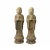 Pair Chinese Rustic Wood Standing Lohon Monk Statues For Sale In San Francisco - Image 6 of 6