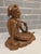 Wood 1950s Mid-Century Modern Realism Balinese Modernist "Seated Philosopher" Satinwood Sculpture For Sale - Image 7 of 12