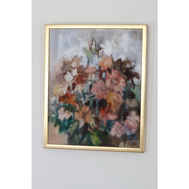 Pia H. Campbell, Bloom, 1950s, Oil on Canvas, Framed For Sale - Image 7 of 17