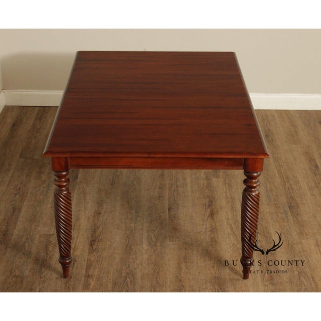 Brown Ethan Allen 'British Classics' Extendable Dining Table For Sale - Image 8 of 16
