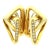 1980s Italian 18k Gold and Diamond Geometric Earrings, Pair For Sale