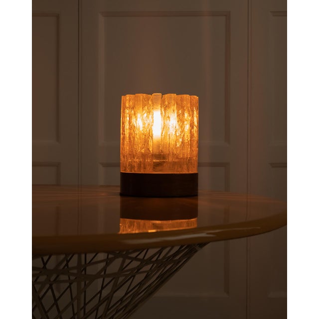 Brutalist Vintage Cylindrical Table Lamp, 1960s For Sale - Image 3 of 10
