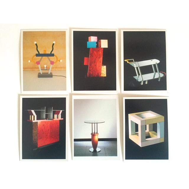 Memphis Group Vintage Memphis Milano Post Modern Designer Collector's Trading Cards Boxed Set For Sale - Image 4 of 12