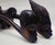 Mid 20th Century Mid 20th Century African Carved Wood Modernist Sculpture Male and Female Busts - A Pair For Sale - Image 5 of 18