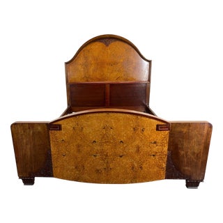 French Carved Double Bed For Sale