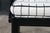 Mid Century Diminutive Black Lacquer Tufted & Striped Chinoiserie Arm Chair For Sale - Image 10 of 18