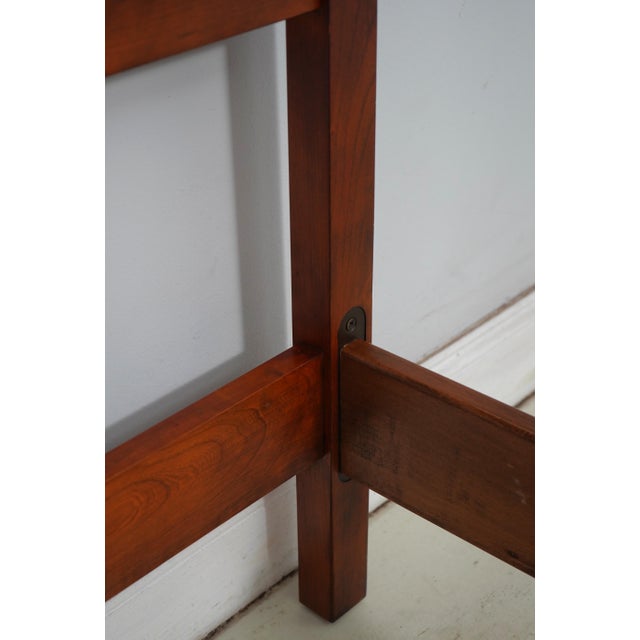 Stickley Cherry Mission King Size Spindle Bed For Sale - Image 13 of 16