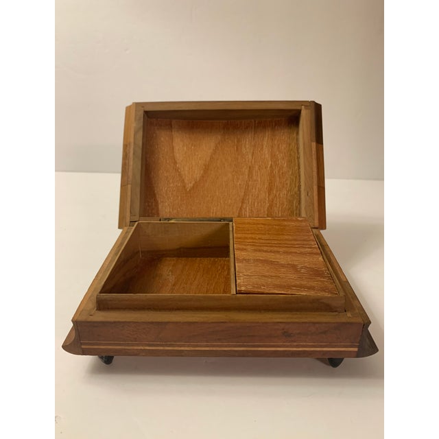 Vintage Lador Switzerland Wooden Inlaid Designed Music Box Chairish