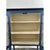 Blue Modern Farmhouse Blue Solid Pin With Silver-Tone Mesh Doors Server or Cabinet For Sale - Image 8 of 13