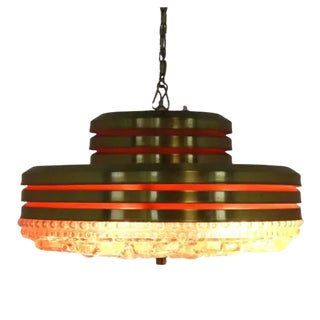 Swedish Hanging Lamp in Glass For Sale