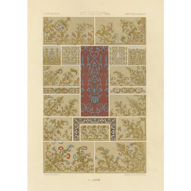 Paper Dufour & Durin after Albert Racinet, LXXVIII of L’Ornement Polychrome, 1869, Paper For Sale - Image 7 of 10