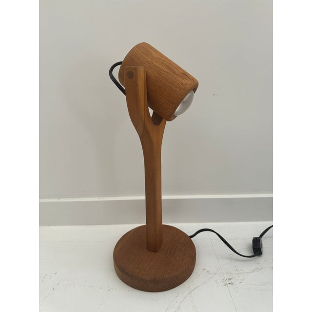 Wood Vintage Wooden Table Lamp, Circa 1970s For Sale - Image 7 of 12