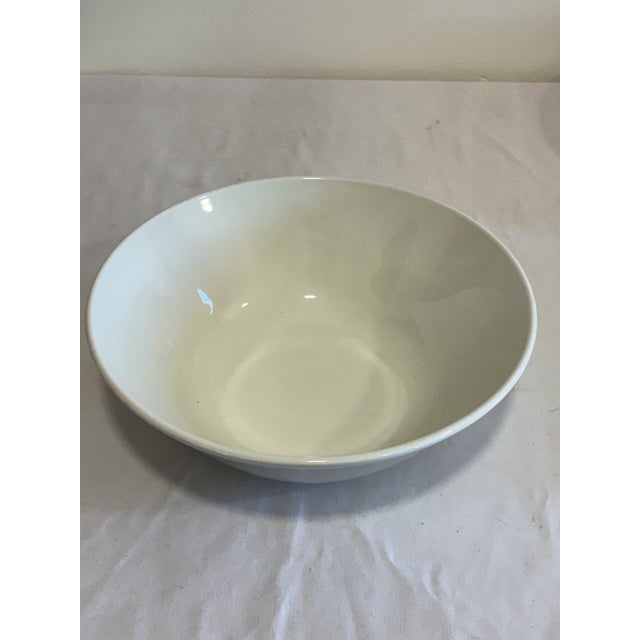 A classic vintage finds white ironstone bowl by Johnson Brothers of England, marked "JB, Johnson Brothers, Made in...
