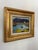 Serene marsh landscape painting featuring soft blue water, golden cattails and a distant barn. Painted in an...