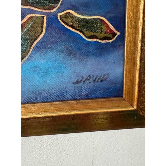 Abstract Abstract Expressionist Painting Signed “David” For Sale - Image 3 of 5