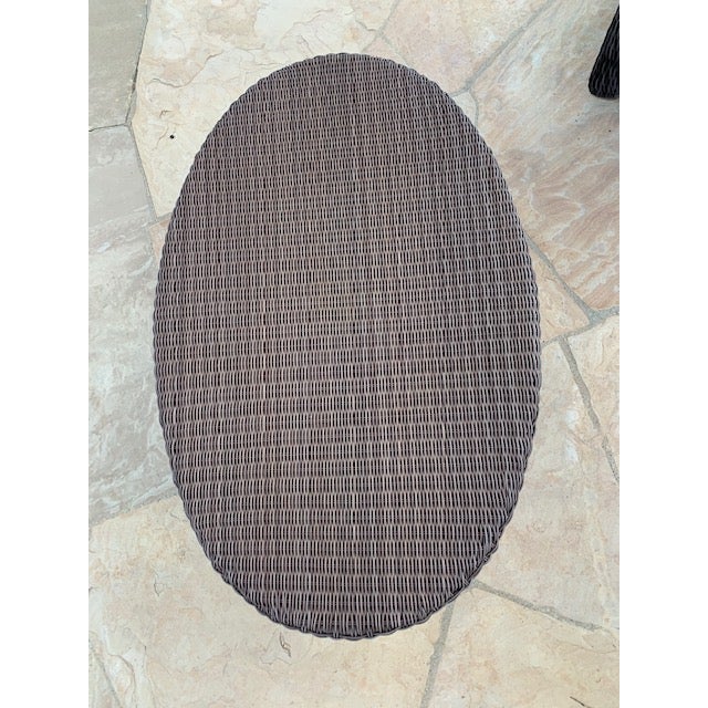 Vintage Kingsley Bate Wicker Coffee Table Chairish