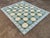 Not Yet Made - Made To Order Handmade Woolen Flat Weave Swedish Pattern Sky Blue and Forest Green Area Rug - 9'x14' For Sale - Image 5 of 17