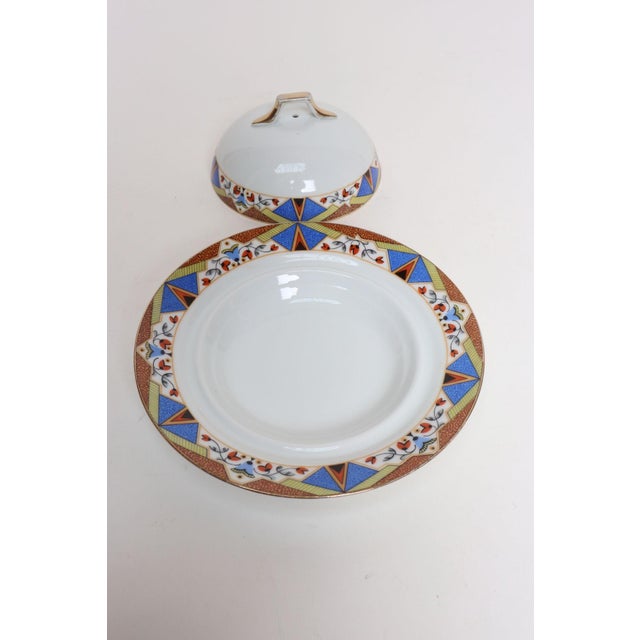 Set of Five Art Deco Bohemian Czechoslavakia Porcelain Serving Pieces by Mepoco For Sale - Image 9 of 18