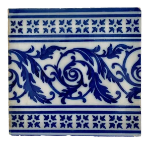 Antique Blue and White Spanish Tile