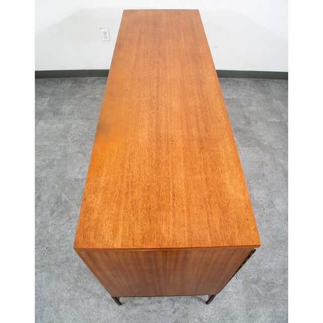 Mid-Century Modern Mid Century Modern Credenza Sideboard Paul McCobb Irwin Calvin Mahogany Brass For Sale - Image 3 of 12