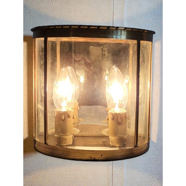 Metal Napoleon III Style Wall Sconces in Copper, 1970s, Set of 2 For Sale - Image 7 of 10