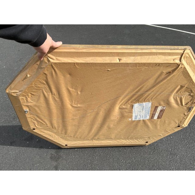 Vintage Octagonal Gilt Beveled Glass Decorator Mirror For Sale - Image 4 of 6