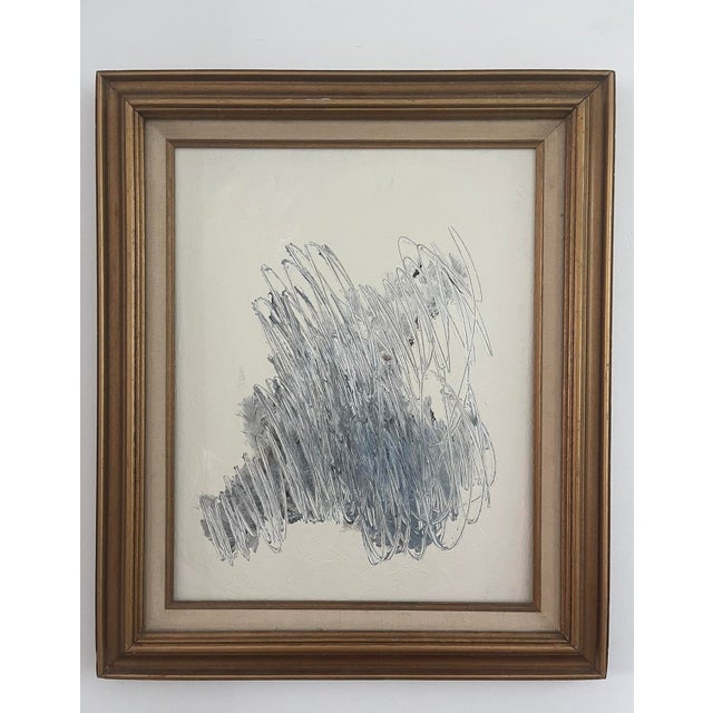 “Salt” Contemporary Abstract Acrylic on Canvas Panel For Sale In Dallas - Image 6 of 6