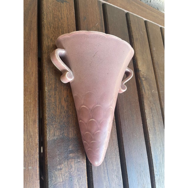 Art Nouveau Rookwood Pottery Rosy Pink Wall Pocket - 1926 - Mint Condition - Extremely Rare For Sale In Santa Fe - Image 6 of 7