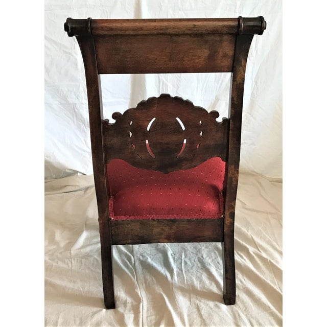 Early 1800s Napoleon III French Empire Slipper Chair For Sale - Image 6 of 7