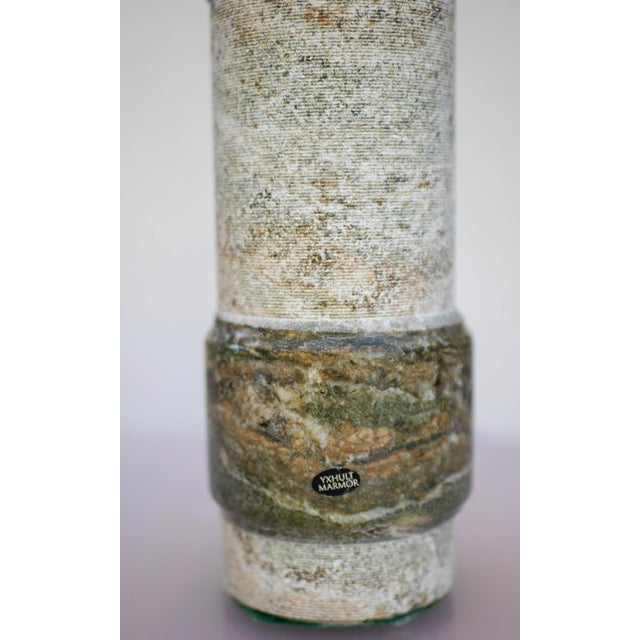 Mid-Century Modern Green-Grey Marble Lamp from Yxhult Kolmården, Sweden For Sale - Image 12 of 17