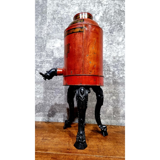 Vintage Cast Iron Decorative Syrup Dispenser, 1890s For Sale - Image 9 of 14