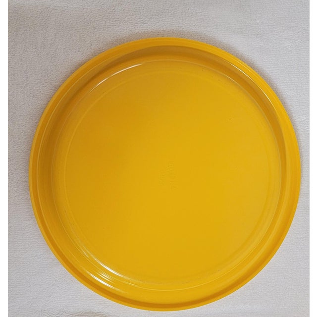 1970's Ingrid Ltd. Chicago Primary Yellow Melamine Dinner Ware - Set of 15 For Sale - Image 13 of 18