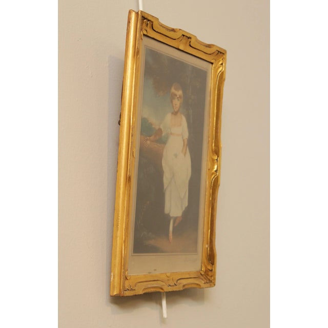 Antique Mezzotint Portrait of Young Girl For Sale - Image 4 of 13