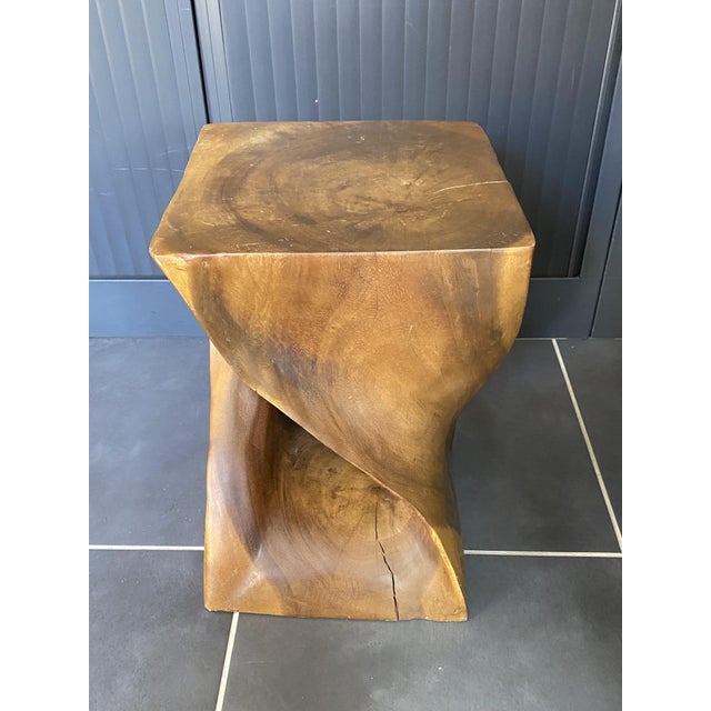 N1 Stool in Raw Walnut Wood, 1970 For Sale - Image 11 of 17