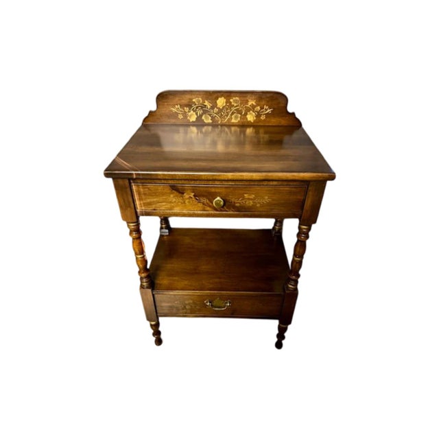 Vintage 1950's L. Hitchcock Accent Table. | Chairish