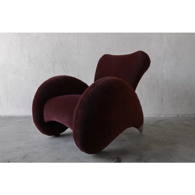 Postmodern Italian Post Modern Sculptural Lounge Chair For Sale - Image 3 of 10