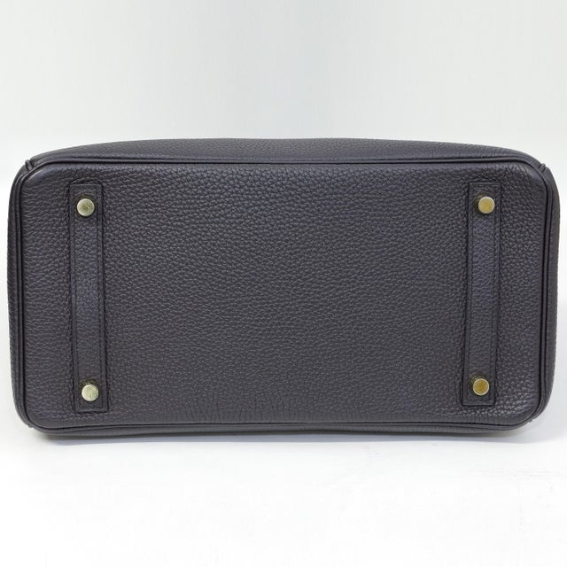 Black Hermès Birkin 30 Noir Togo Gold Hardware 2015 For Sale - Image 8 of 8
