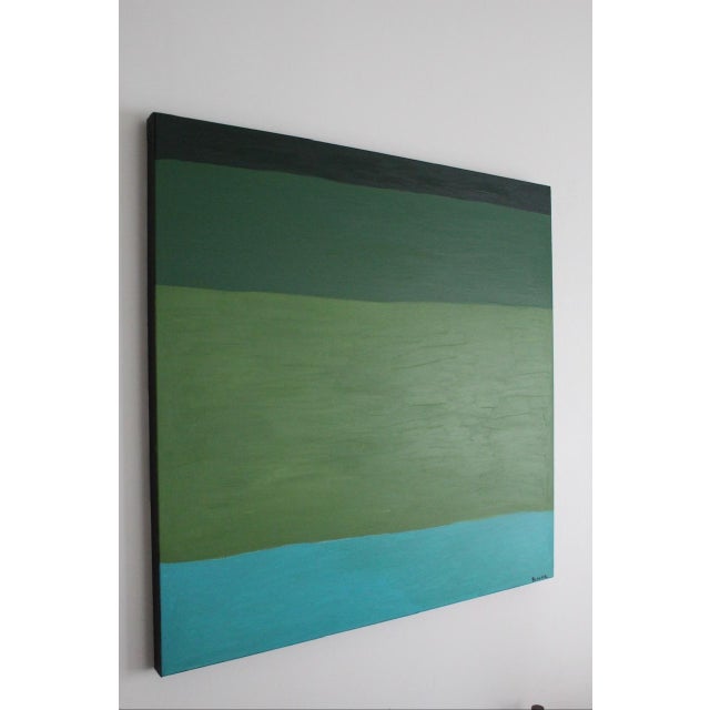 Early 21st Century Bodasca, Minimalist Abstract Green Softness, 2026, Acrylic on Canvas For Sale - Image 5 of 15