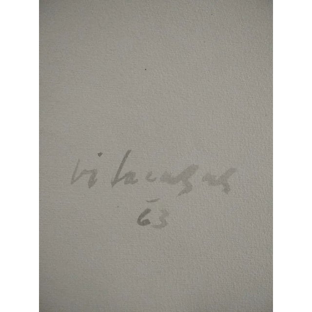 1960s Joan Vilacasas, Untitled, 1963, Watercolor on Paper For Sale - Image 5 of 6