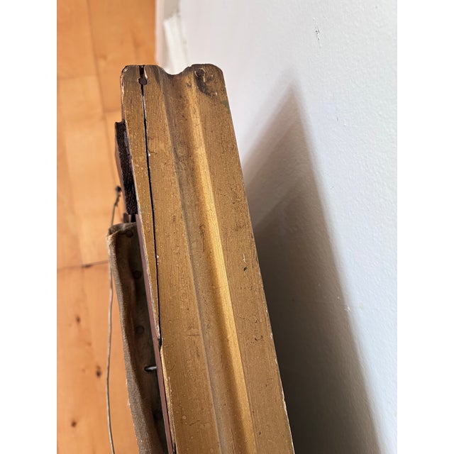 Vintage Original Cottage Oil Painting: Signed Large Countryside Art For Sale - Image 16 of 16