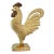 Early 1900's Cast Iron Rooster Door Stop With Original Paint and Rubber Bottom, Fully Intact For Sale