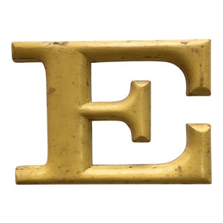 1940s French Letter “E” Sign For Sale