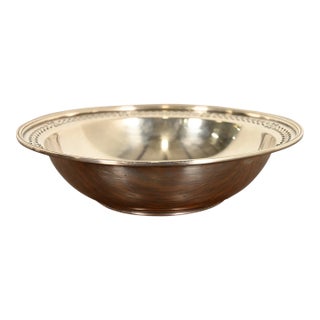 Tiffany & Co. Antique Sterling Silver Pierced Rim Bowl For Sale