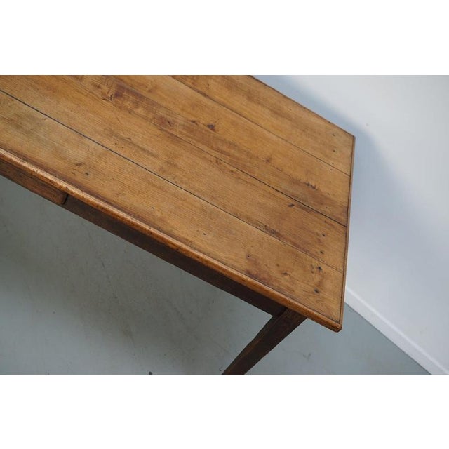 Early 20th Century French Rustic Oak Farmhouse Dining Table For Sale - Image 14 of 18