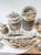 Japanese Showa Porcelain Kutani Dinner Service with Geishas and Fuji, 1940s, Set of 81 For Sale - Image 6 of 17
