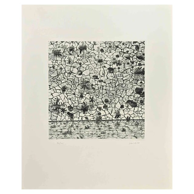 Edo Janich, Composition, Etching, 1970s For Sale