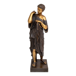 Classical Gilt & Patinated Bronze of a Woman