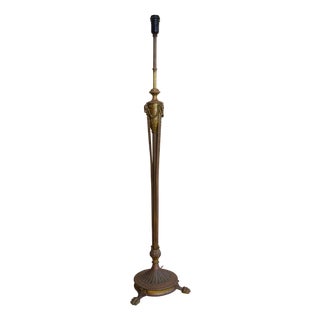 Bronze and Brass Floor Lamp, 1890s For Sale