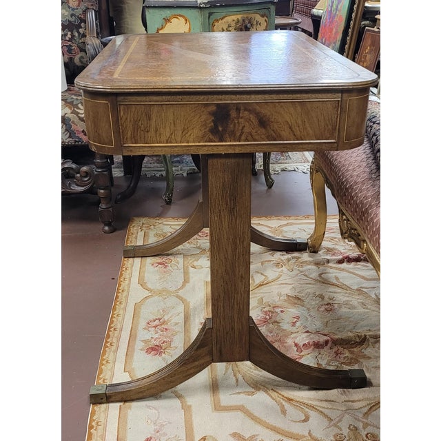 Antique Georgian Leathertop Writing Desk For Sale - Image 9 of 14