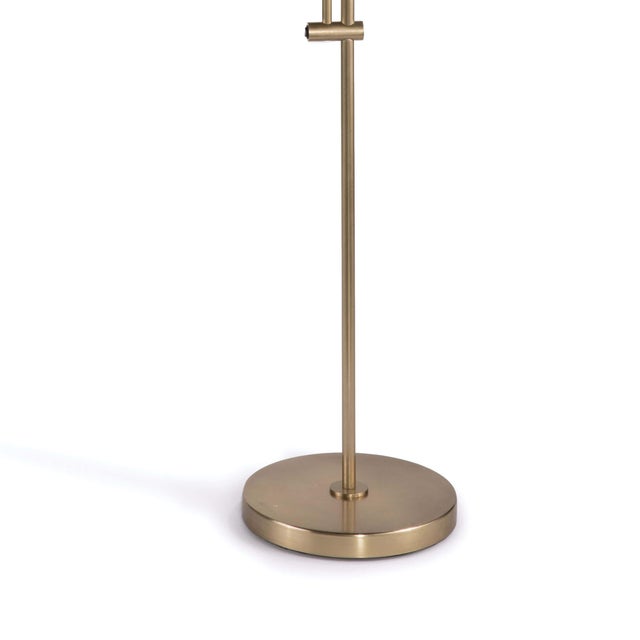 Not Yet Made - Made To Order Regina Andrew Arc Floor Lamp With Fabric Shade (Natural Brass) For Sale - Image 5 of 6